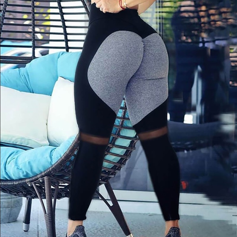 COPY - High Waist Colorblock Butt Lifting Yoga Pants